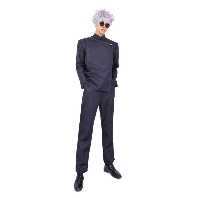 Gojo Satoru Jujutsu High Uniform with Glasses, Kaigyoku Gyokusetsu Gojo Costume Full Set