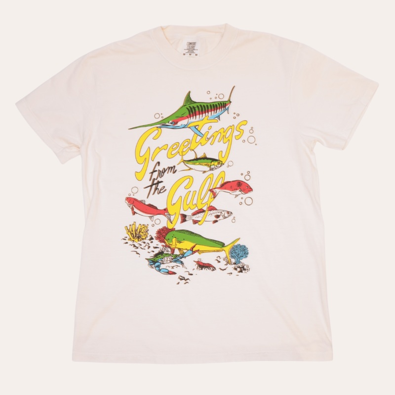 Greetings From The Gulf|Unisex Small|Unisex Medium|Unisex Large|Unisex X-Large|Unisex XX-Large|Unisex 3X-Large|Cotton