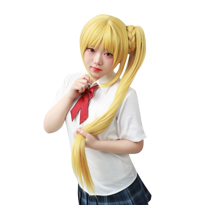 INijika Ijichi Golden Ponytail Cosplay Wig Blond