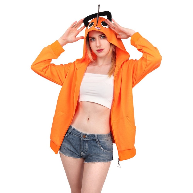 Pochita Hoodie Women’s US Size Anime Sweatshirt