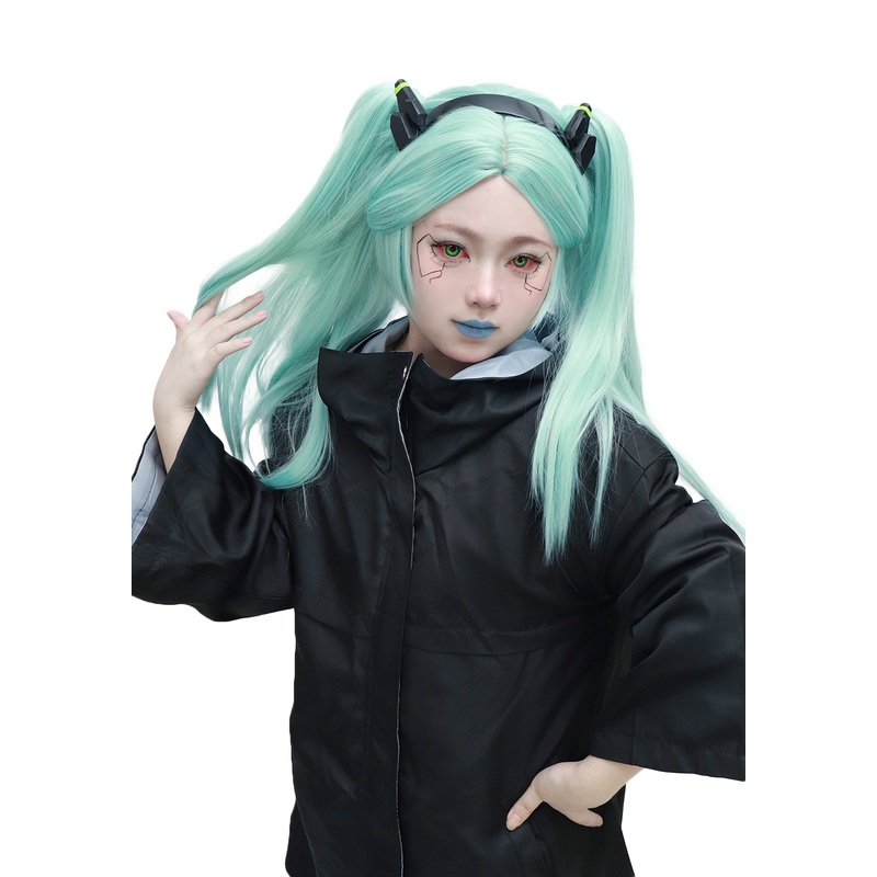 Rebecca Cosplay Wig for Anime Halloween Costume Green
