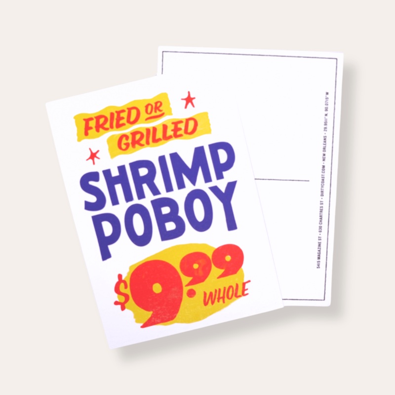 Shrimp Po’Boy Corner Store Postcard