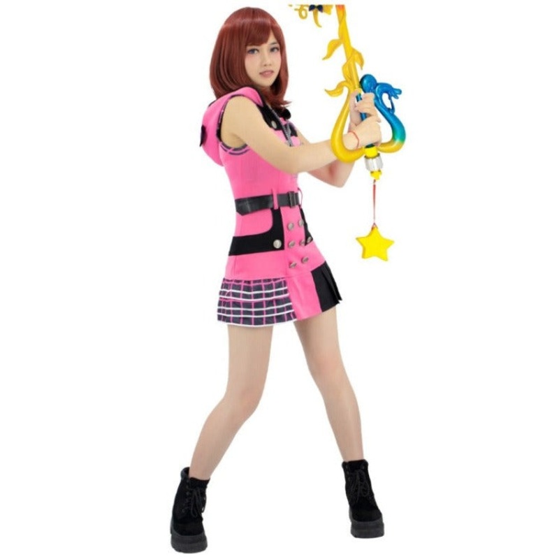 US Size Kairi KH3 Women’s Cosplay Costume with Cat Ears Hat