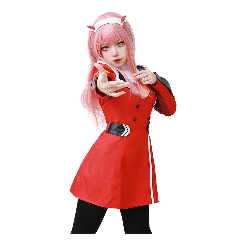 Women’s  Red Cosplay Costume Darling In The Franxx Zero Two Cosplay Outfit