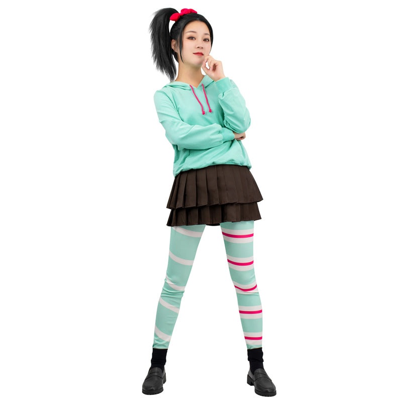 Womens US Size Vane Cosplay Outfit Hoodie Skirt for Halloweem Costume