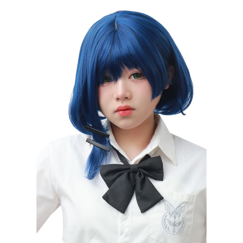 Yamada Ryou Short Blue Cosplay Wig Blue