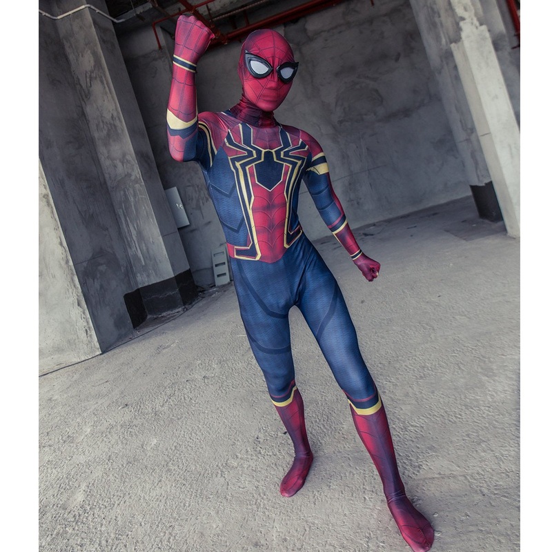 2018 Avengers Infinity War Spider-Man Kids Jumpsuit Cosplay Costume