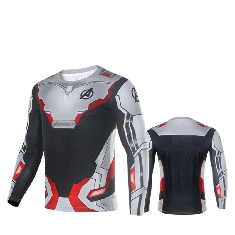 2019 New Avengers Endgame Quantum Realm T-short Tee Man Advanced Tech Top Shirt Cosplay Costumes