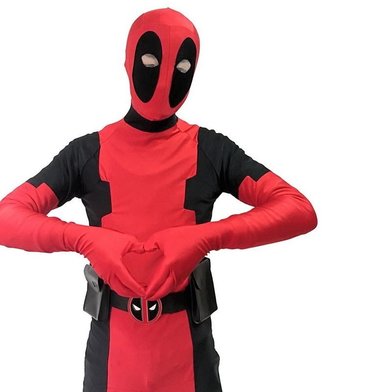 Adult / Kids Deadpool Cosplay Costume Jumpsuit Spandex Zentai Suit Superhero
