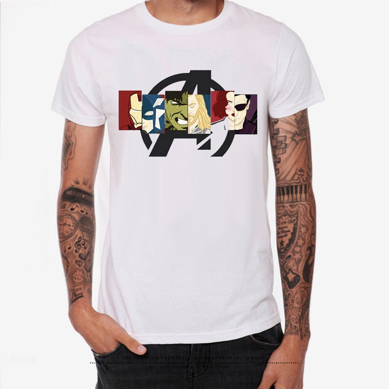 Avengers Endgame Cosplay Costume Short Sleeve Tee Shirt