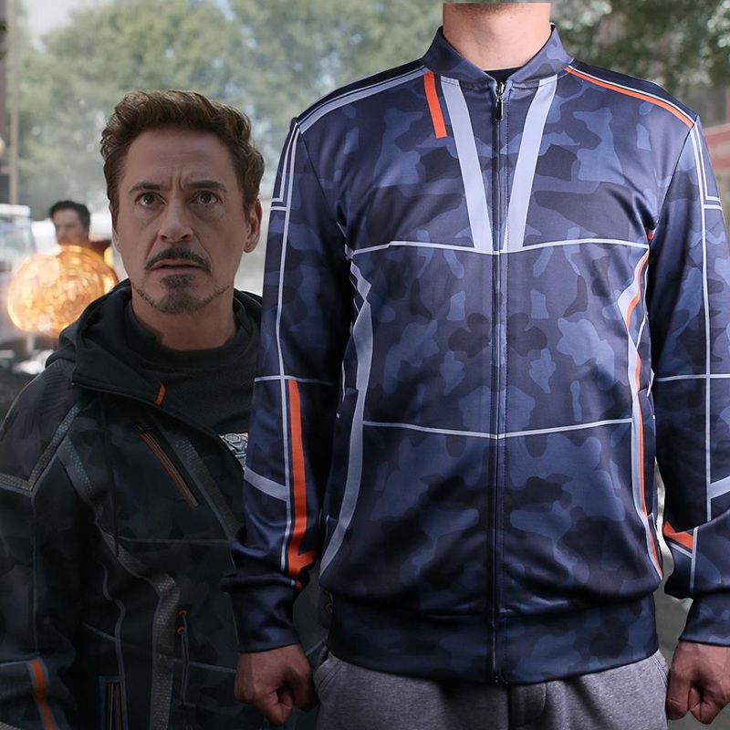 Avengers Infinity War Iron Man Cosplay Tony Stark  Baseball Coat