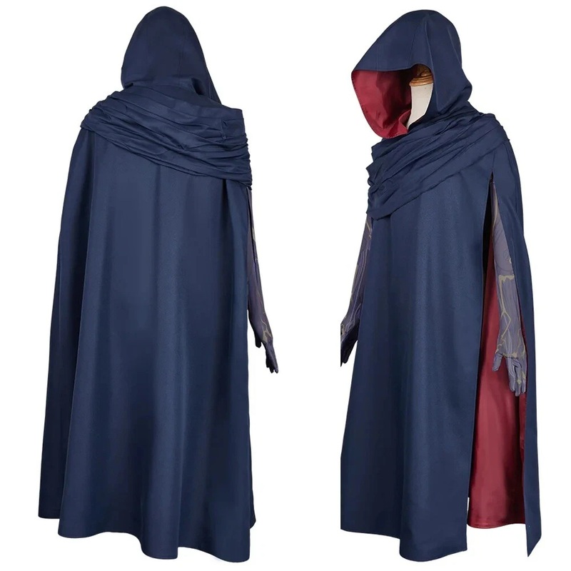 Arcane Viktor Costume Cape Pants Gloves Halloween Carnival Suits Mens