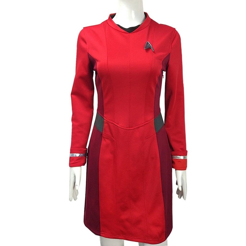 Star Trek Female Duty Uniform Dress Cosplay Costumes For Halloween