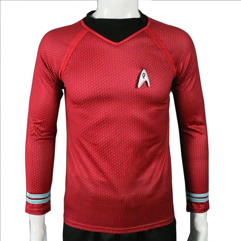 Star Trek into Darkness Captain Kirk Uniform Shirt Cosplay Costume
