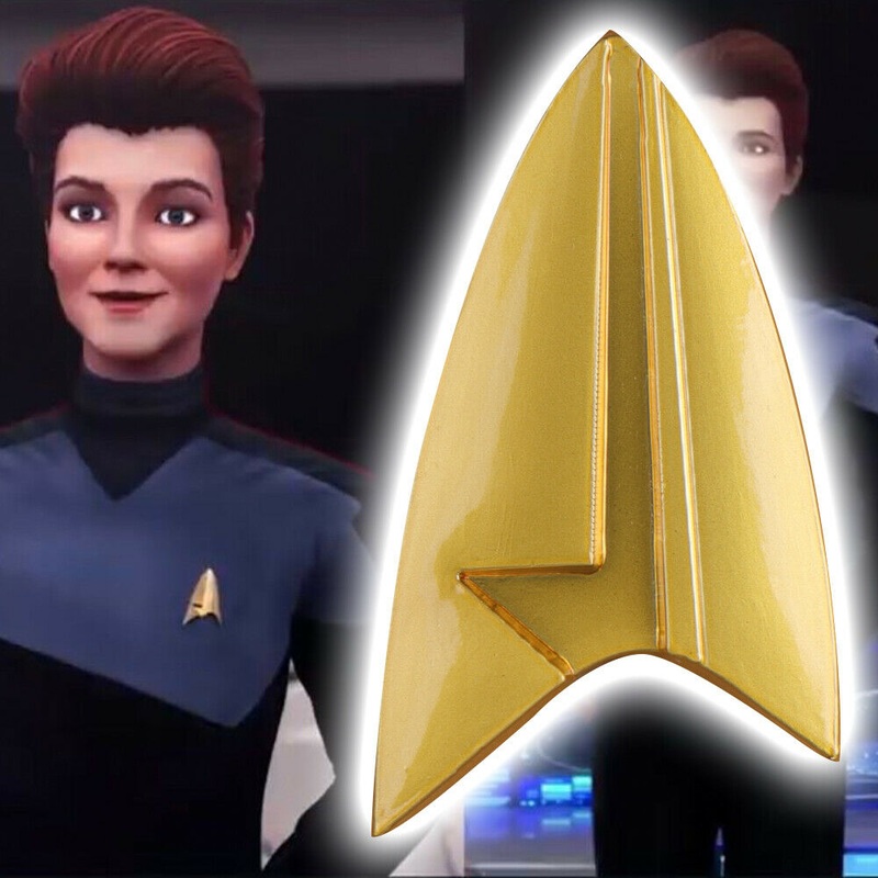 Star Trek Prodigy Captain Kathryn Janeway Magnet Badge Starfleet Pin Halloween Cosplay  Accessories
