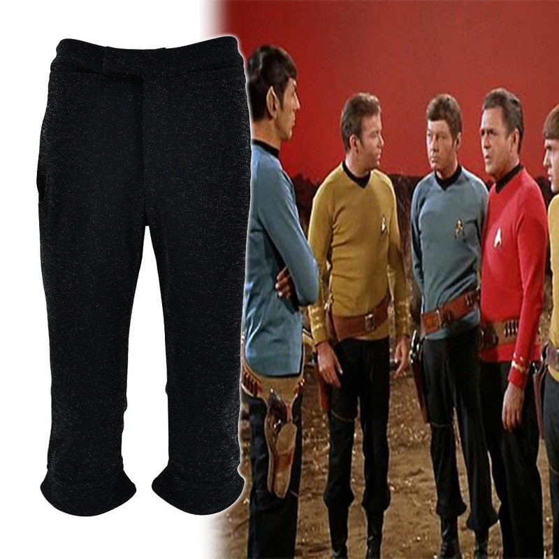 Star trek  The Original Series Uniform TOS Kirk Spock Pants Halloween Cosplay Costume