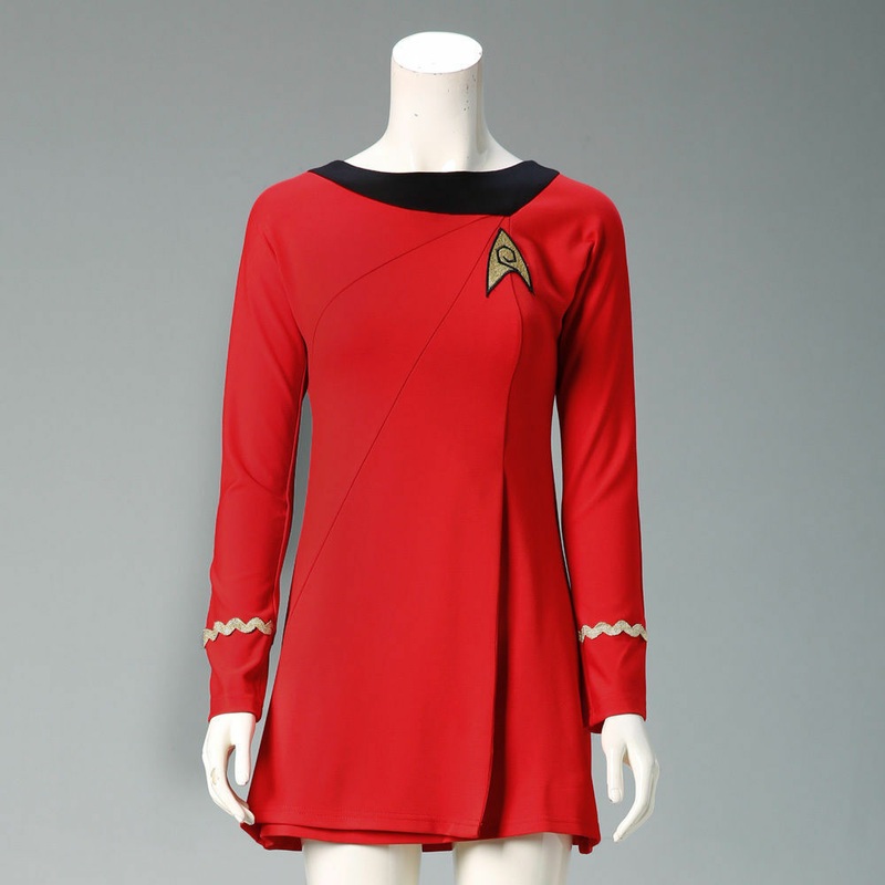 Star Trek TOS The Original Series Female Duty Uniform Dress Cosplay Costumes
