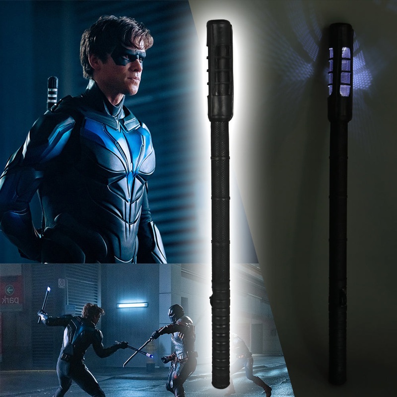 Titans Dick Grayson Robin LED Nightwings Escrima Sticks Cosplay Superhero Props