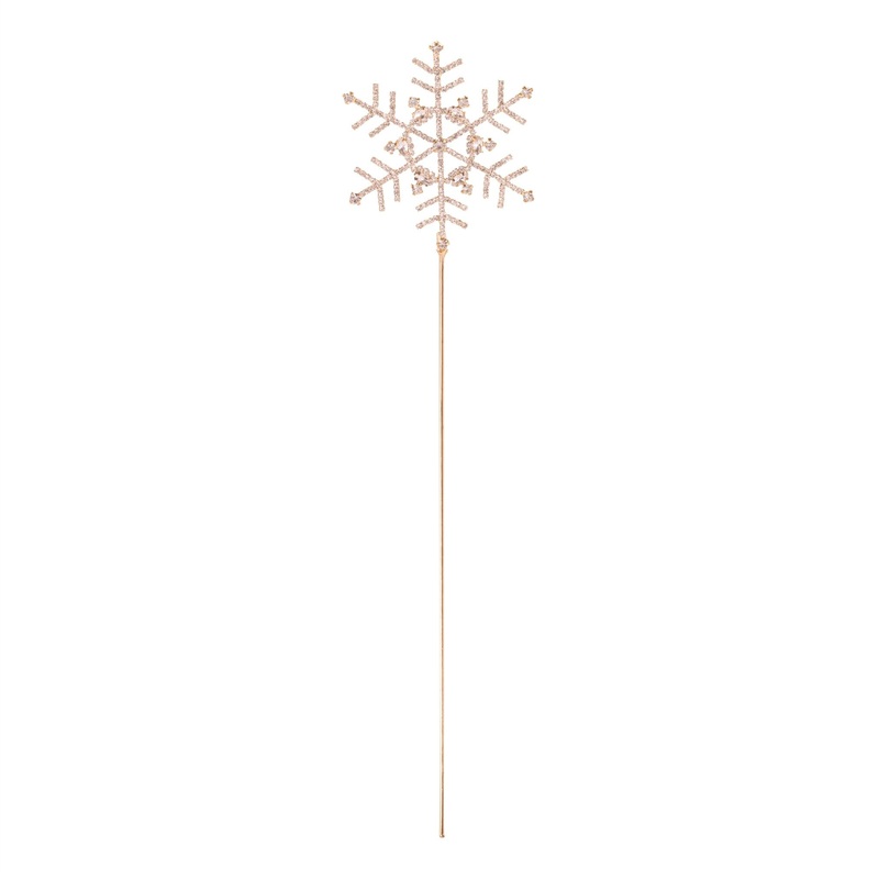 Acrylic/Iron Snowflake Stem, 16