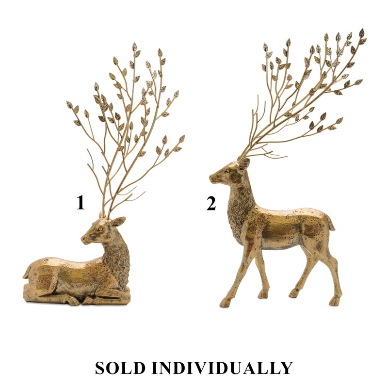 Resin & Metal Deer Figurine, 21 – 25
