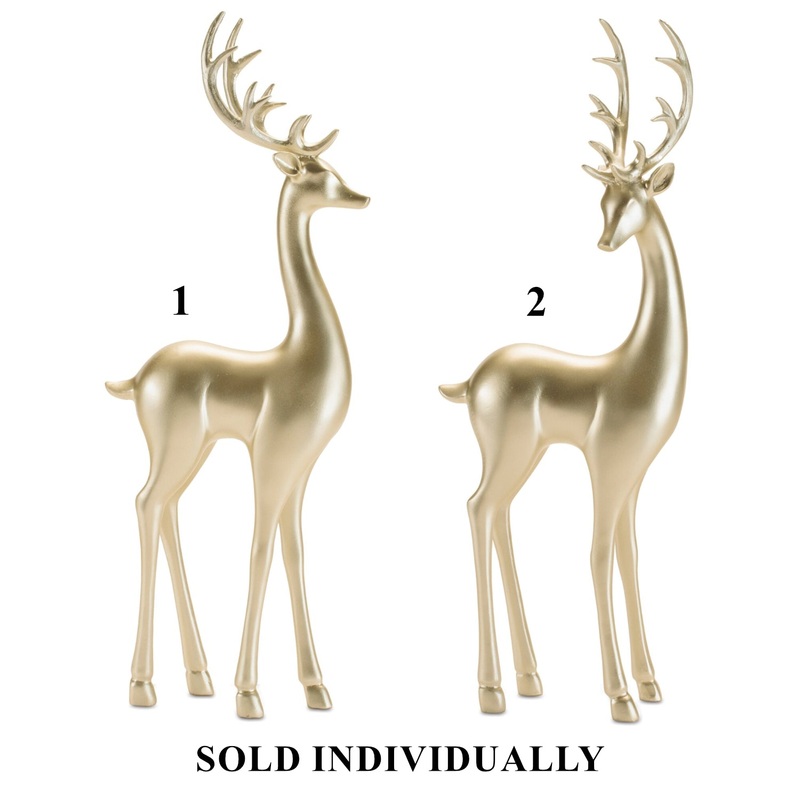 Resin Standing Deer Figurine, 16 (2 styles – sold individually)