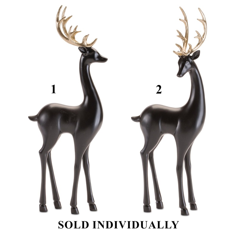 Resin Standing Deer Figurine, 16.5 (2 styles – sold individually)