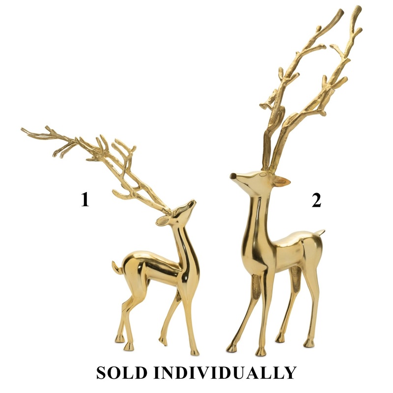 Aluminum Deer Figurine, 23 – 32.5 (2 styles – sold individually)