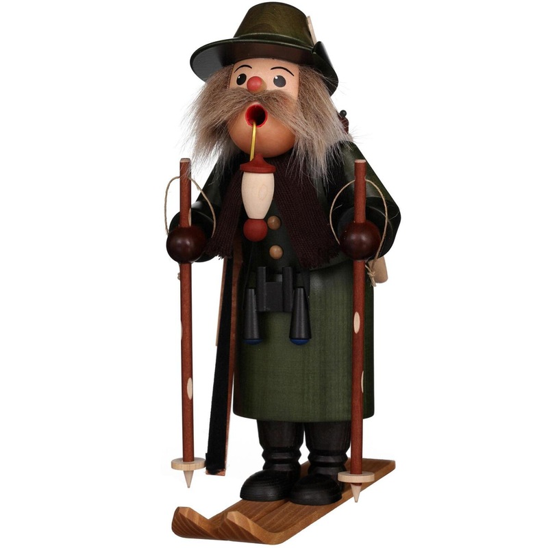 Christian Ulbricht Incense Burner – Ranger on Skis Figurine, 10.5