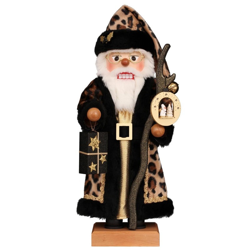Christian Ulbricht Nutcracker – Leopard Santa Figurine, 18.9