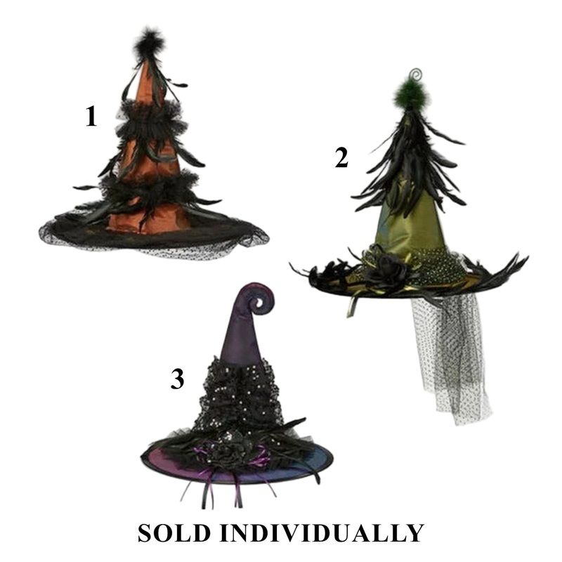 Feather Witch Hat, 20 (3 styles – sold individually)