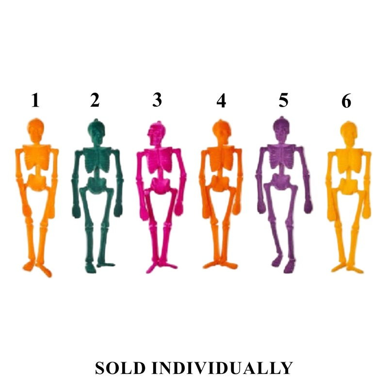 Flocked Skeleton, 16 (6 styles – sold individually)