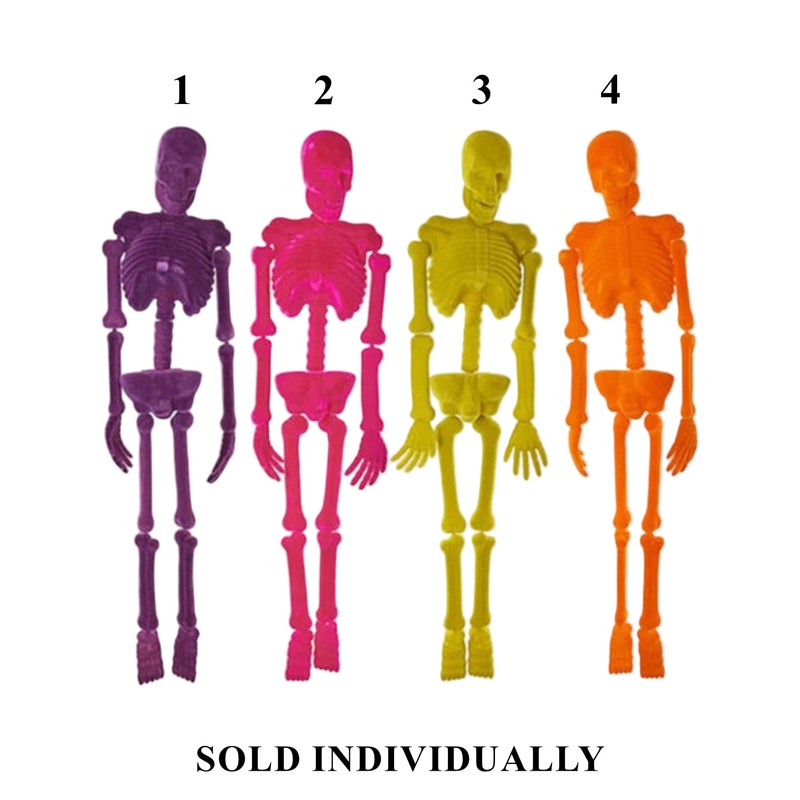 Flocked Skeleton, 66 (4 styles – sold individually)