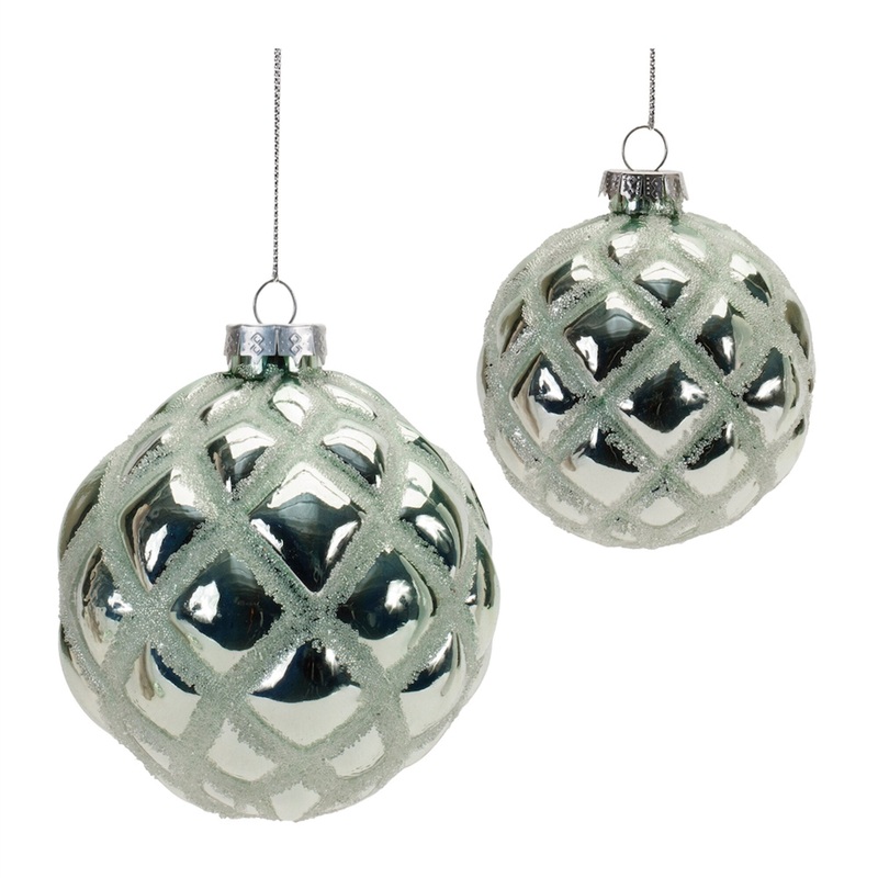 Glass Ball Ornament, 4 (Set of 2)