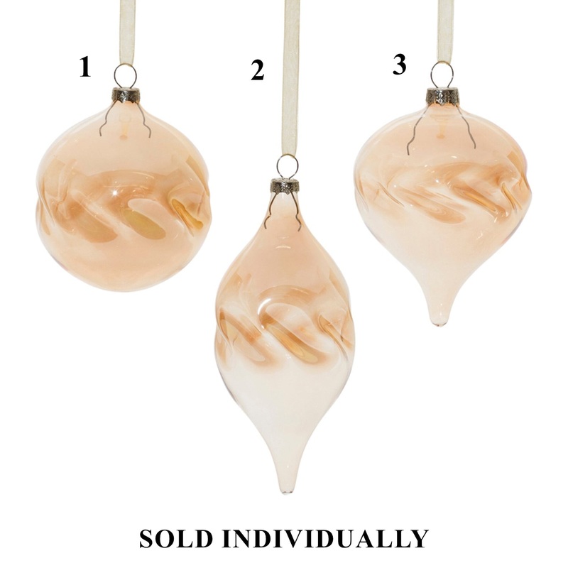 Glass Ornament, 5 – 6 (3 styles – sold individually)