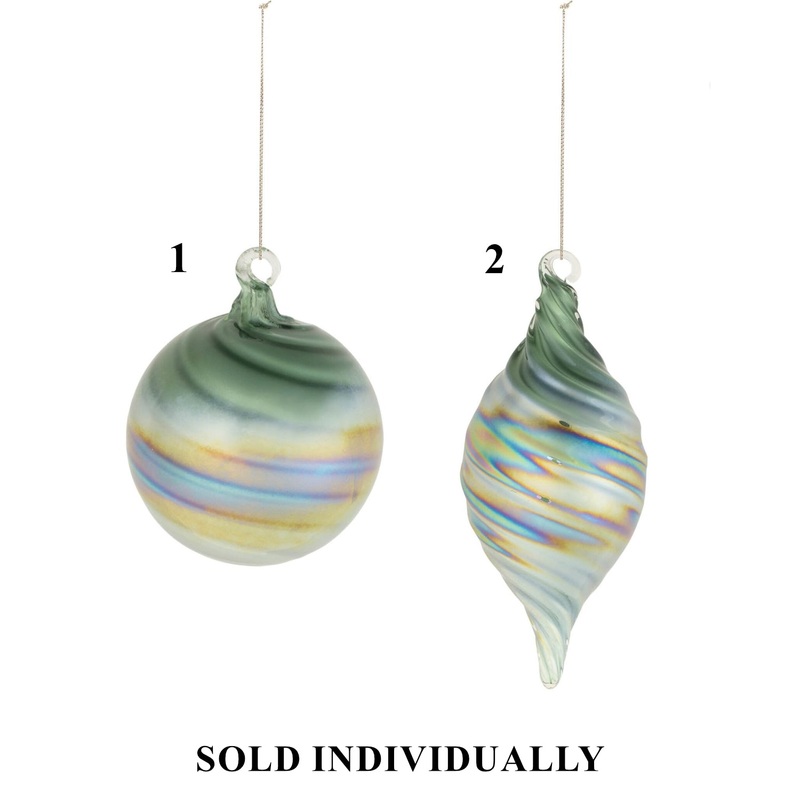 Glass Ornament, 6 (2 styles – sold individually)