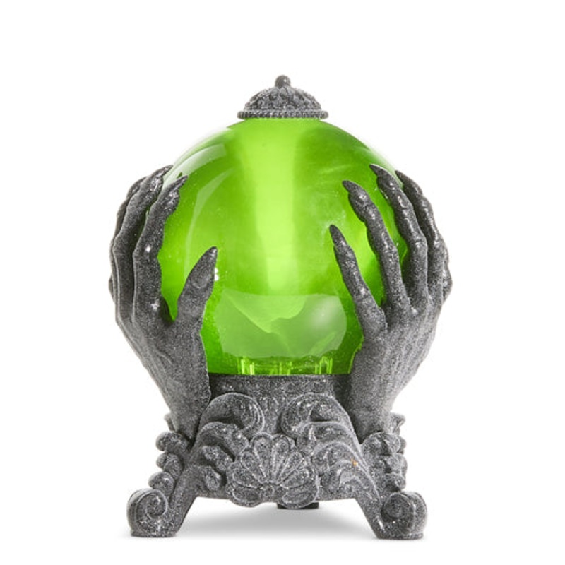 Lighted Green Fortune Teller Ball, 9