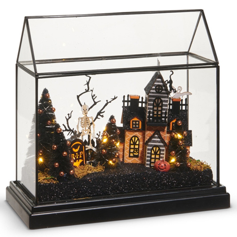 Lighted Halloween Terrarium, 12.75
