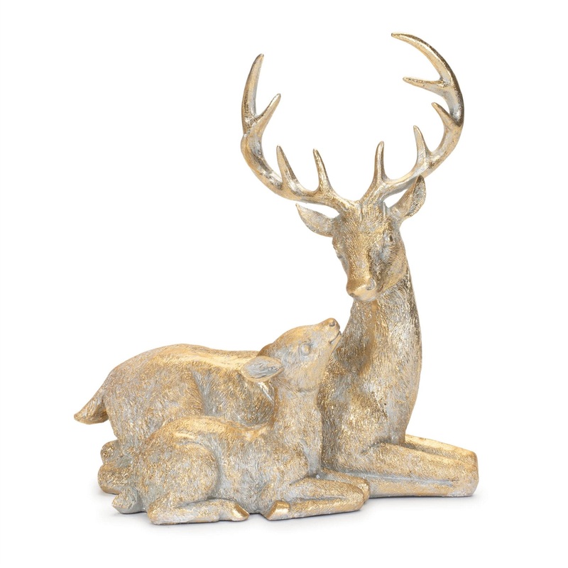 Resin Deer and Fawn Figurine, 10