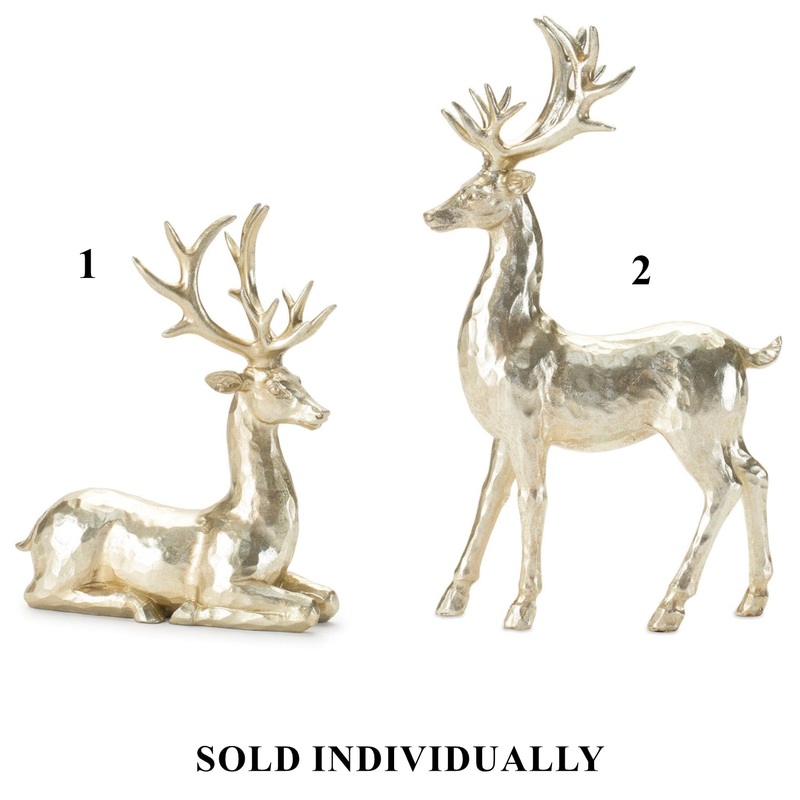 Resin Deer Figurine, 8.5 – 12 (2 styles – sold individually)