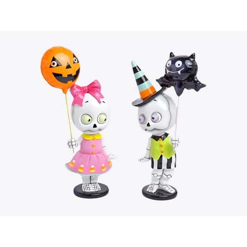 Resin Skeleton Kids Figurines, 13.5 (Set of 2)