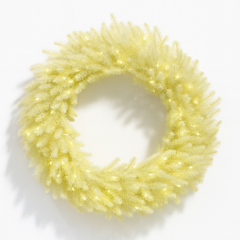 48 White Wreath