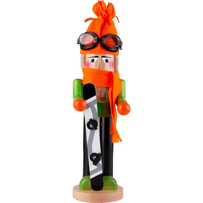 Big Snowboarder Nutcracker Figurine, 17