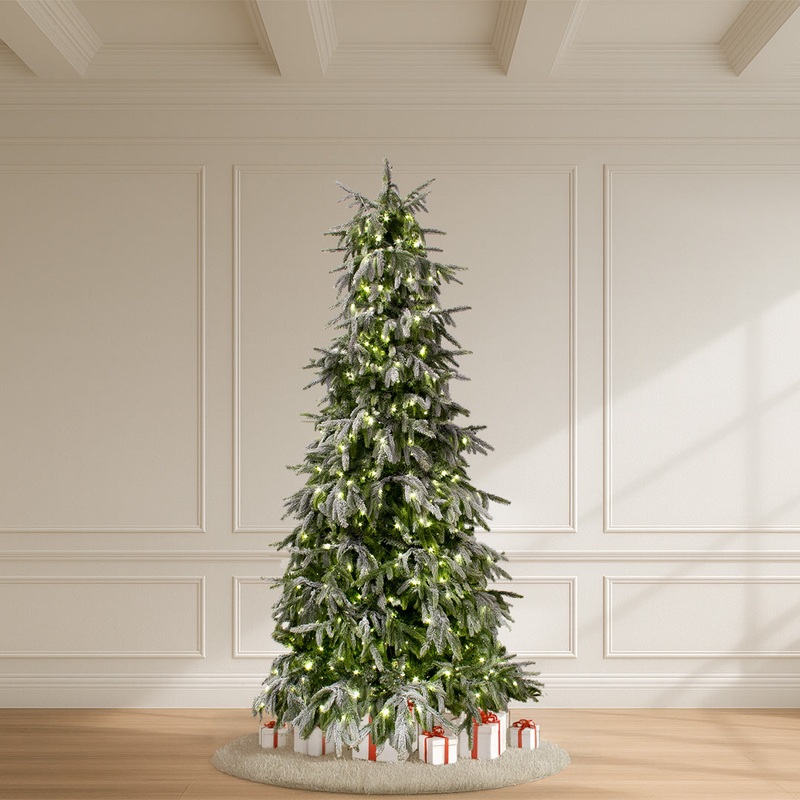 Flocked Tyrol Pine Tree, 9′