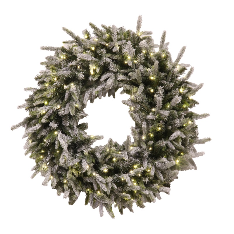 Flocked Tyrol Pine Wreath, 36