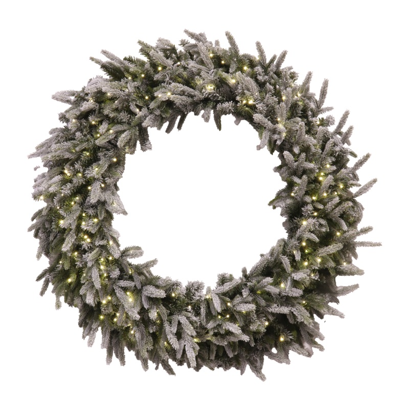 Flocked Tyrol Pine Wreath, 48