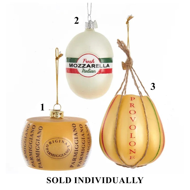 Nobel Gems Glass Italian Food Ornaments, 3 (3 styles – sold individually)