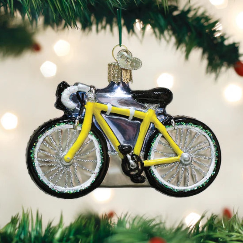 Road Bike Ornament, 3.75