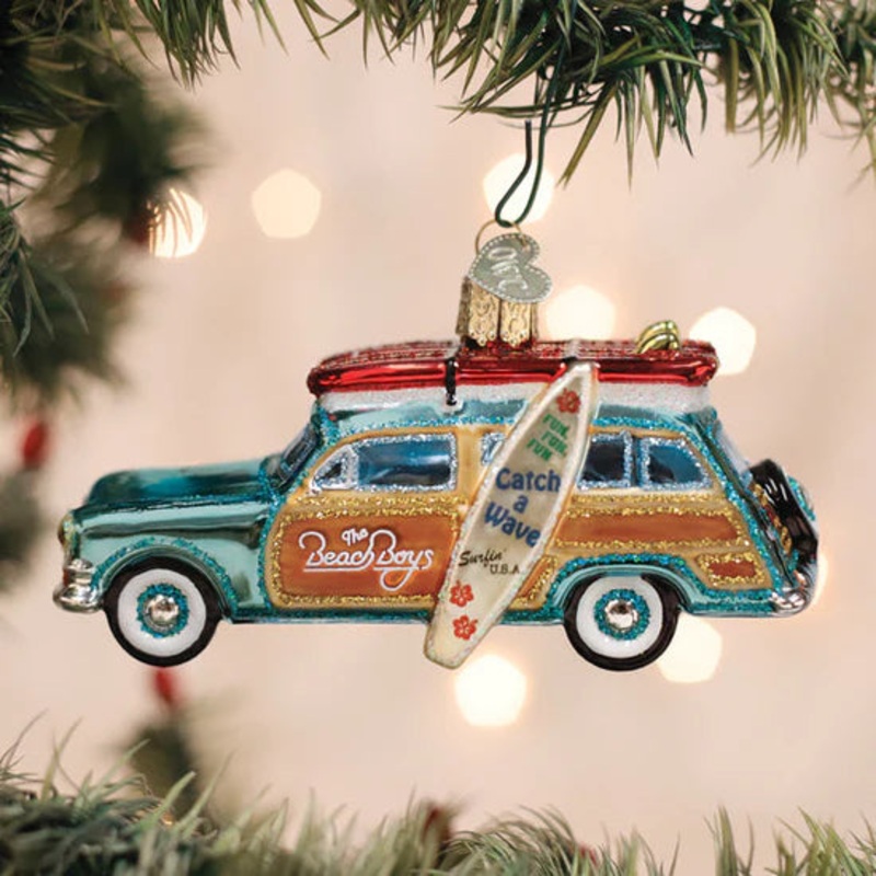 The Beach Boys Surfin’ Woody Ornament, 4.75