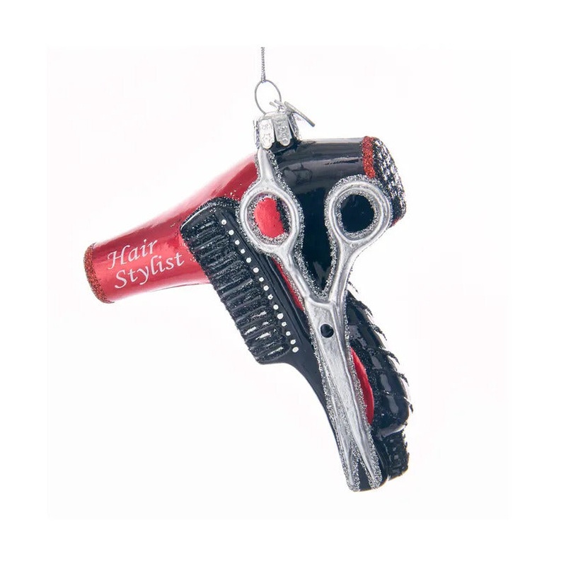 Noble Gems Hair Stylist Glass Ornament, 4.5