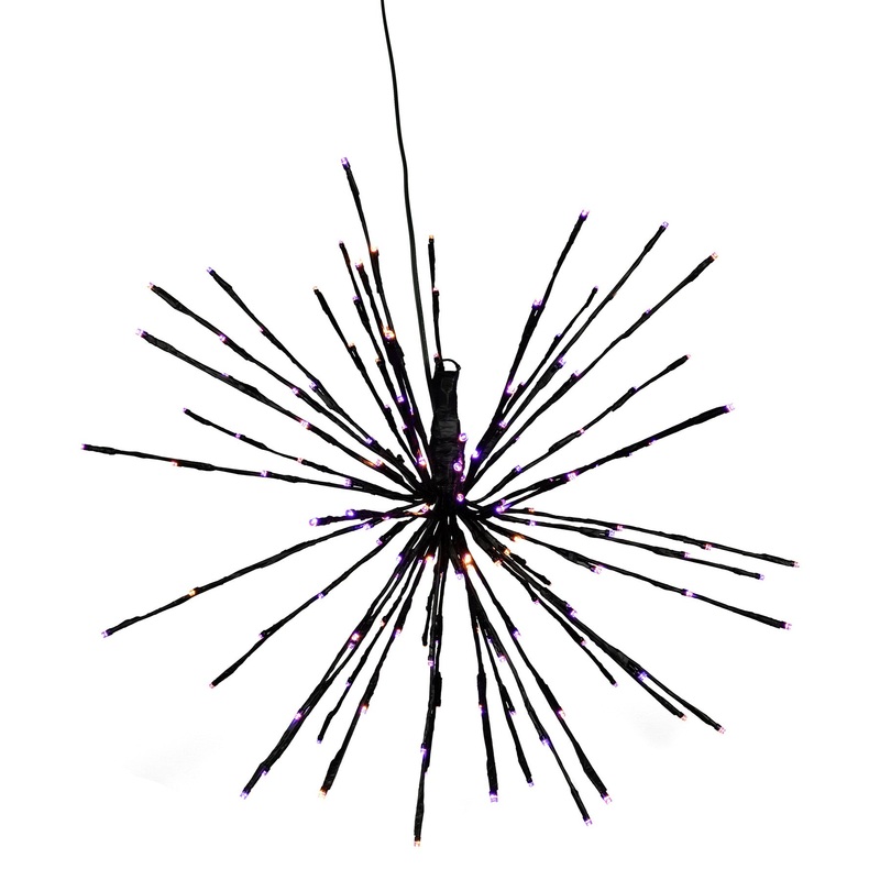 Orange/Purple StarBurst (Double Twinkle), 160 Lights, 24